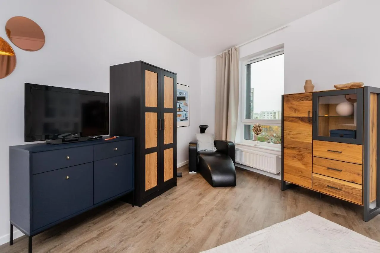 شقة Slaska Studio With Parking & Gym Business District Gdansk By Noclegi Renters
